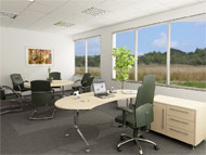 Kancelářské nábytkové, příčkové a regálové systémy